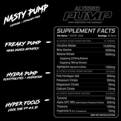 ALTERED PUMP